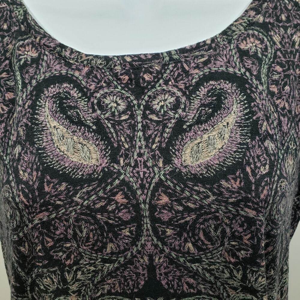 Lucky Brand Multi-Colored Split Tail Back Paisley… - image 3